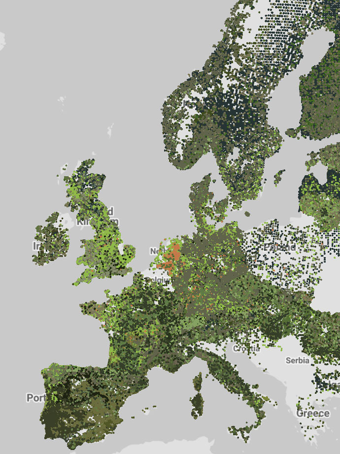 EU Forest, Visualizing More Than 500,000 Trees Using Google Maps and Deck.gl