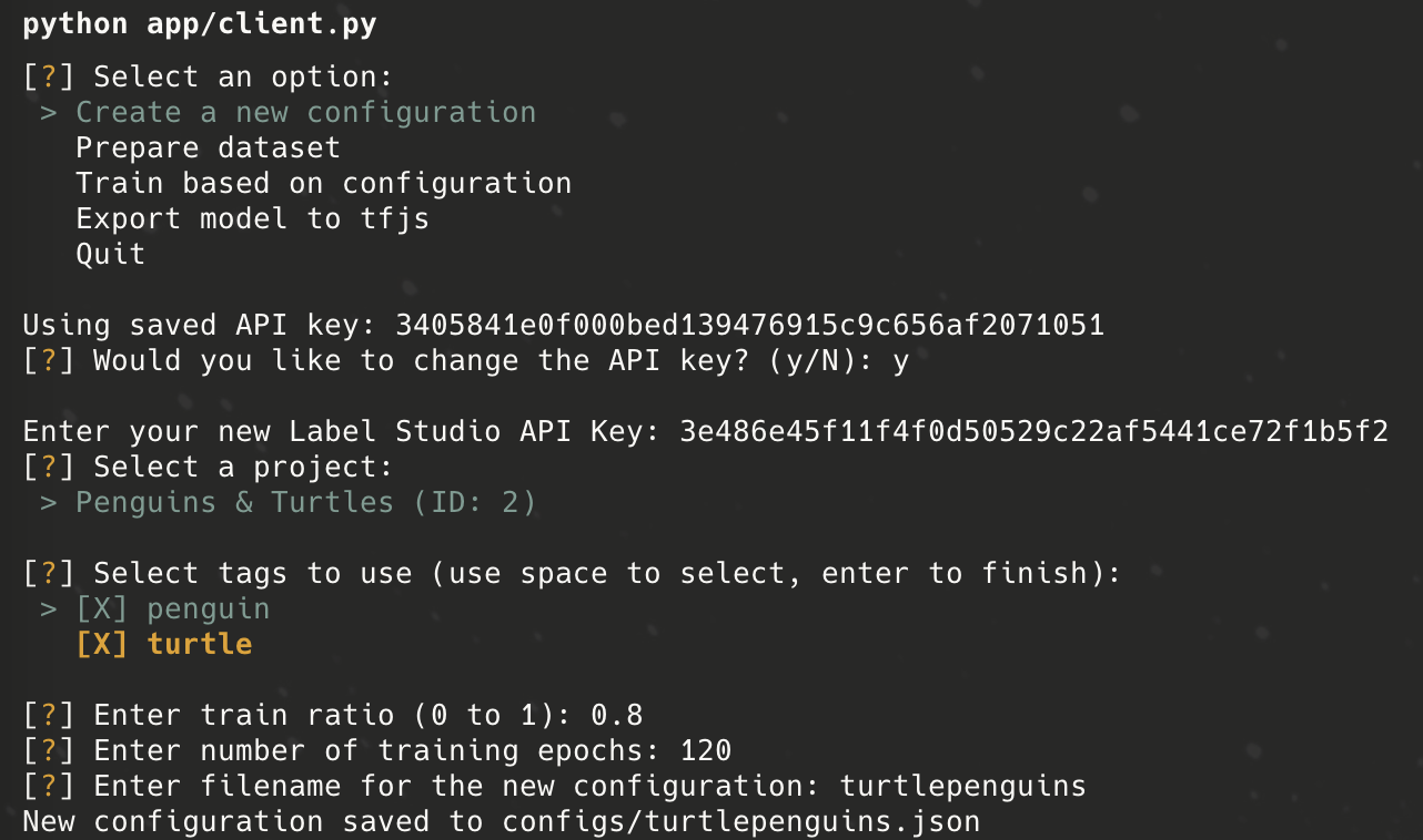 Configuration creation Configuration creation