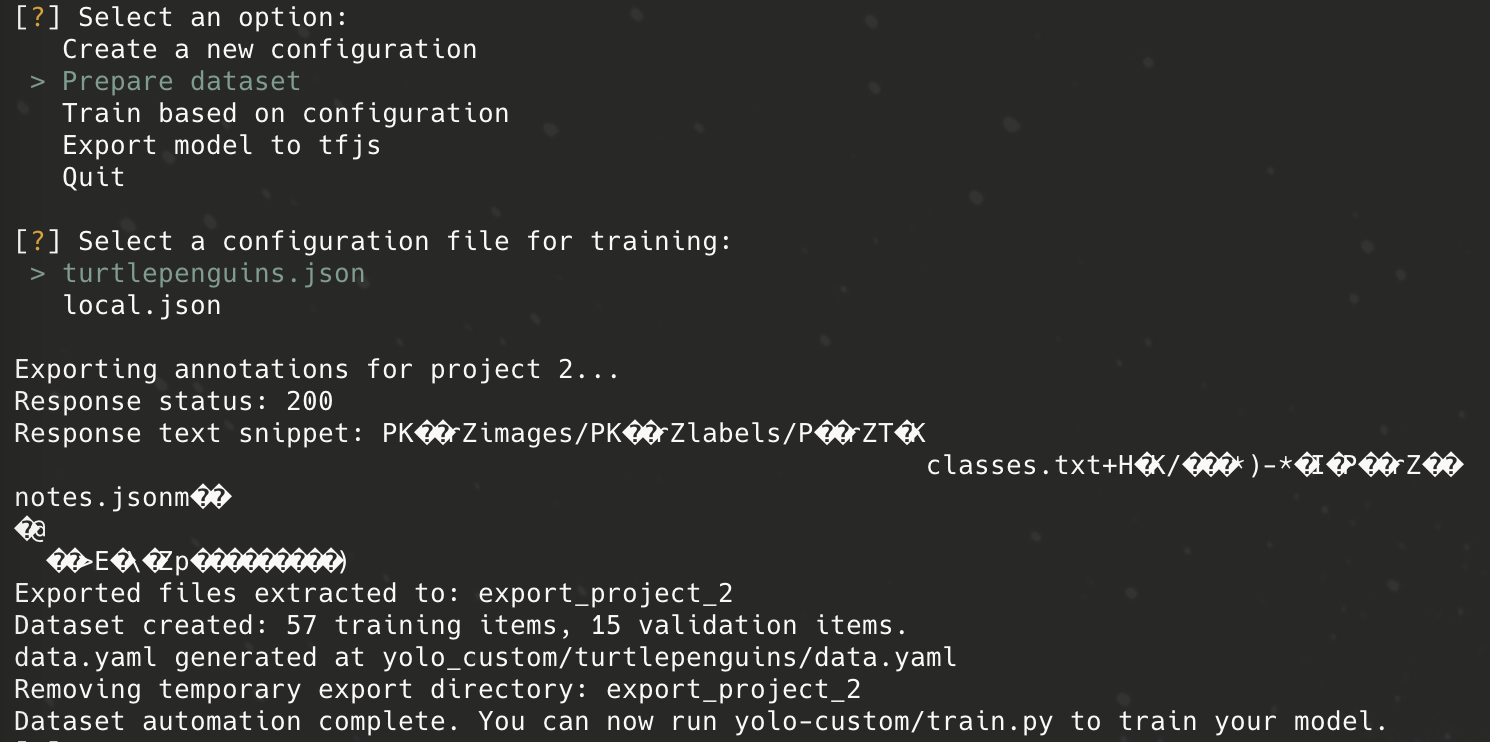 Prepare dataset Prepare dataset